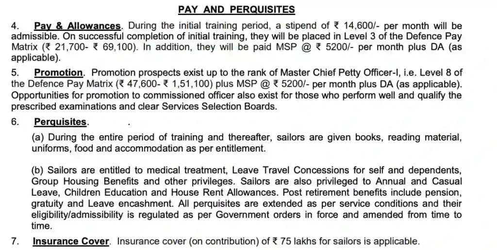 Indian Navy Vacancy 2024
